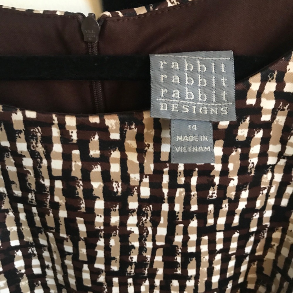 Rabbit Rabbit Rabbit Designs Knee Length Dress S14 - Picture 3 of 4